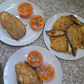 El cooksnap de Tivy cuando hizo Milanesas de berenjena rellenas, súper fáciles y ricas.