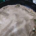 El cooksnap de Alejandra Silva cuando hizo Pascualina de masa integral.