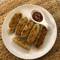El cooksnap de Daniela Gimenez cuando hizo Croquetas de coliflor veganas.