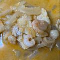 El cooksnap de astrid badia cuando hizo Merluza encebollada con gambas.