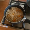 El cooksnap de Fernanda cuando hizo Arroz árabe.