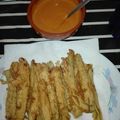 El cooksnap de reme herrera cuando hizo Calçots en tempura.
