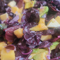El cooksnap de Vida.Aplenitud cuando hizo Ensalada de rúcula con mango, aguacate, cebolla morada y feta.
