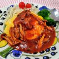 在宅勤務のおじさん's cooksnap of when they made ふわとろオムライス♡~きのこデミソース~.