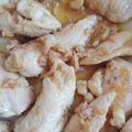 El cooksnap de Sylvie Guillard cuando hizo Solomillo de pollo al ajo.