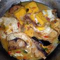 Cooksnap dari Fitriyana Ambarsari untuk resep Kotokan Ikan Pe / Ikan Pari Asap