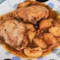 El cooksnap de Fernando Caballer Carbonell cuando hizo Muslos de pollo asado en salsa agridulce.