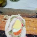 El cooksnap de TamiCozzi cuando hizo Matambre de pollo con jamón, queso y verduras.