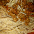 El cooksnap de Jennifer Cuch cuando hizo Fideos caseros al huevo con salsa Bolognesa.