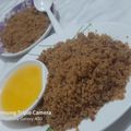 Hiral's cooksnap of when they made લાપસી.