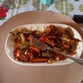 El cooksnap de Mauro Bravo cuando hizo Fideos con verdura salteadas.