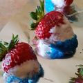 kmyost33's cooksnap of when they made 4th of July Strawberries.