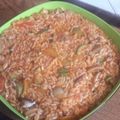 Cooksnap από tzoulitsa στη συνταγή Ατζέμ με λαχανικά και κόκκινη σάλτσα