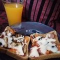 Mk Mahwish's cooksnap of when they made Bread pizza.