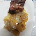 El cooksnap de Luz Marina Ruiz cuando hizo PECHITO DE CERDO TIERNIZADO AL VINO BLANCO CON DISCOS DE BATATA.