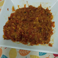 El cooksnap de M Angeles Ibarra cuando hizo Zaalouk - unto de berenjena y tomate.