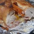 El cooksnap de hugo Y Claudia cuando hizo Arrollado de pollo relleno.