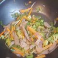 El cooksnap de Lila cuando hizo Chop suey mixto de carne y verduras.