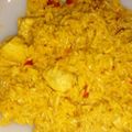 El cooksnap de Anamari cuando hizo Arroz con pollo al curry.