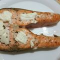 El cooksnap de Giusepe Measa cuando hizo Salmón al horno con Philadelphia.