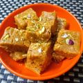Seema Maheshwari's cooksnap of when they made Besan barfi.