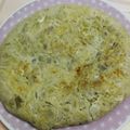 El cooksnap de Zaira cuando hizo Tortilla de berenjenas.