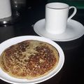 El cooksnap de Sebastián Pérez cuando hizo Pancakes de banano, avena y chía.