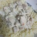 Edina Cooksnap-ja, amikor elkészítette a(z) Baconös-fokhagymás-tejszínes csirkemell rizzsel receptet.