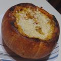 El cooksnap de Tere Mackeve cuando hizo Calabaza rellena de pollo y choclo 😊.