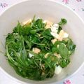 El cooksnap de Carlos cuando hizo Ensalada de rúcula, huevo duro y queso.