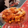 El cooksnap de Carla Ledesma cuando hizo Ñoquis de calabaza con salsa light.