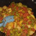 El cooksnap de Lucero Estrella cuando hizo Papas con chorizo y nopales.