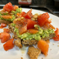 El cooksnap de Marta cuando hizo Tosta de guacamole y bacalao ahumado.