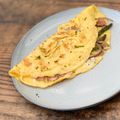 cheriejones's cooksnap of when they made Omelette, mushroom, broccoli & soft Gorgonzola.