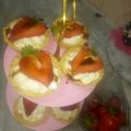 صورة من Anfel Ouchene، شاركها بعد تجربة وصفة تارتولات الفراولة 🍓يهبلوووو