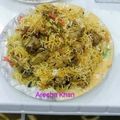 Areeba Khan's cooksnap of when they made Chicken biryani.