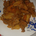 El cooksnap de JOSE EDUARDO ARELLANO cuando hizo Guiso de carne y fideos coditos.