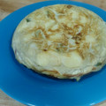 El cooksnap de José cuando hizo Tortilla de manzana y pimientos.