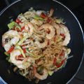 El cooksnap de anabel cuando hizo Ramen noodles con verduras y gambas.