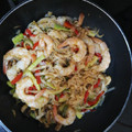 El cooksnap de anabel cuando hizo Ramen noodles con verduras y gambas.