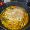 El cooksnap de Esther Herrera cuando hizo Pollo al curry con leche de coco y cilantro.