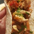 El cooksnap de paula castilla cuando hizo Fajitas con rellenos de pollo, carne y vegetarianos.