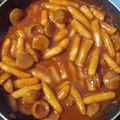 Cooksnap dari Rahmi untuk resep Tteokbokki Sosis saus Gochujang Pedas