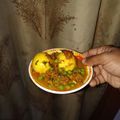 Puja Shaw's cooksnap of when they made ডিমের কারি (Dimer curry recipe in Bengali).