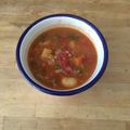 Garrett Groszko's cooksnap of when they made Minestrone Soup.