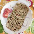 Deval maulik trivedi's cooksnap of when they made પાલક પરાઠા (Palak Paratha Recipe In Gujarati).
