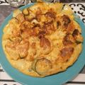 El cooksnap de LOIS cuando hizo Tortilla de calabacín, cebolla y patata.