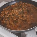 El cooksnap de Charo Rosado cuando hizo Espinacas con garbanzos.