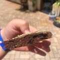 El cooksnap de Ruth Hermosa cuando hizo Brownie de avena y cacao.