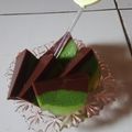 Cooksnap dari Rahdina Prihatini untuk resep Pudding Lumut lapis coklat